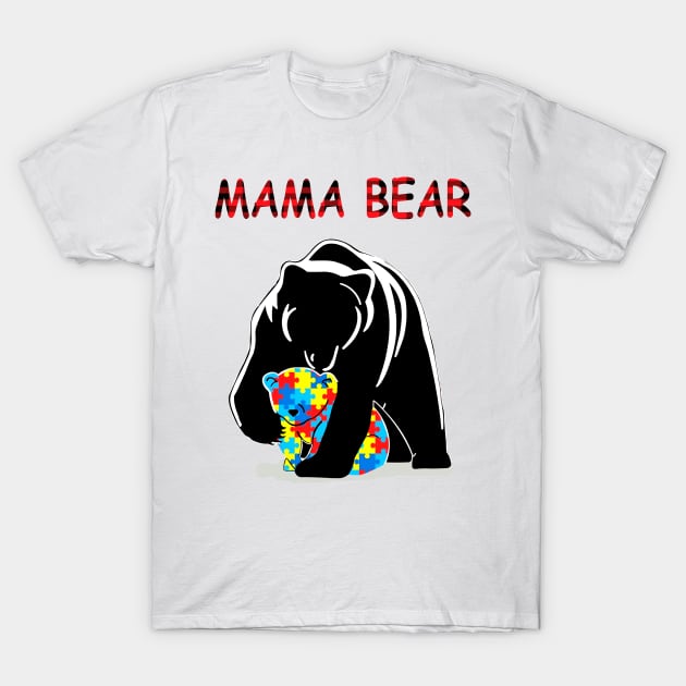 Mama Bear Autism T-Shirt by Guide